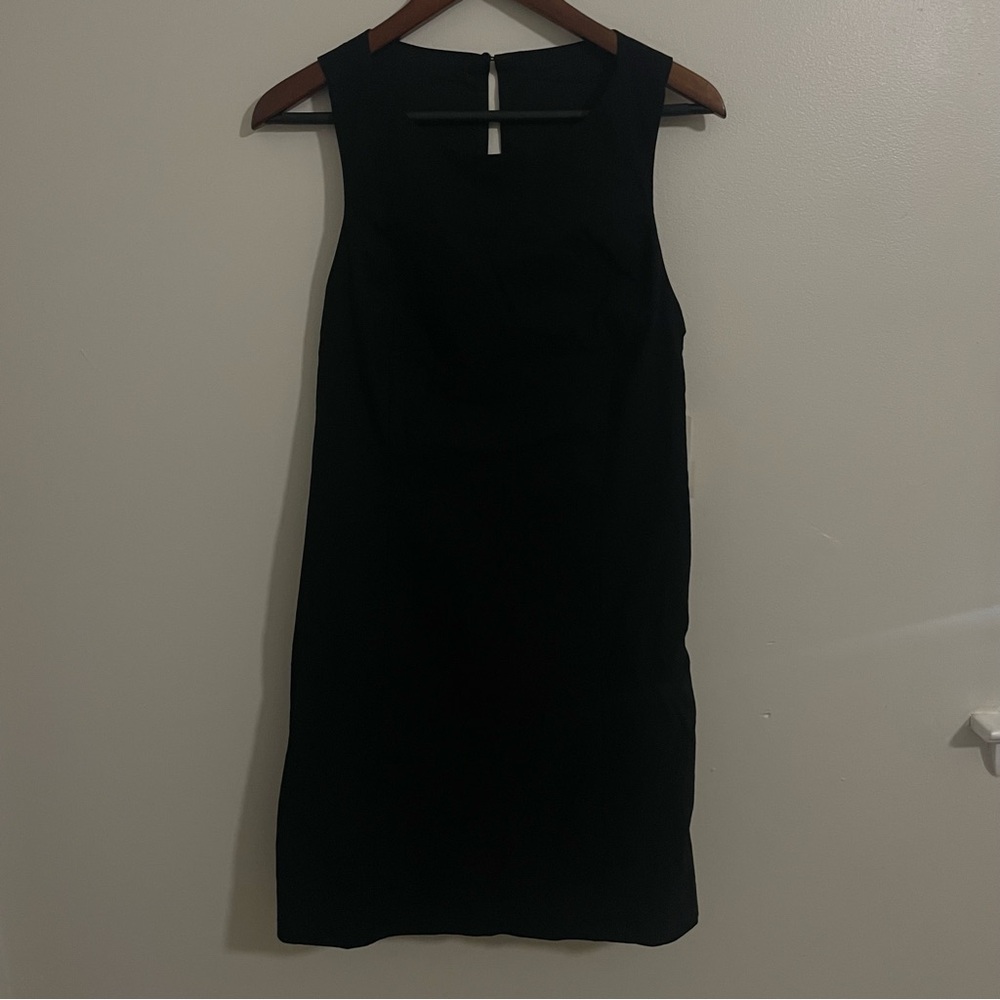 Anthropoligie Maeve Black Open Back Mini Dress Size- M NWT